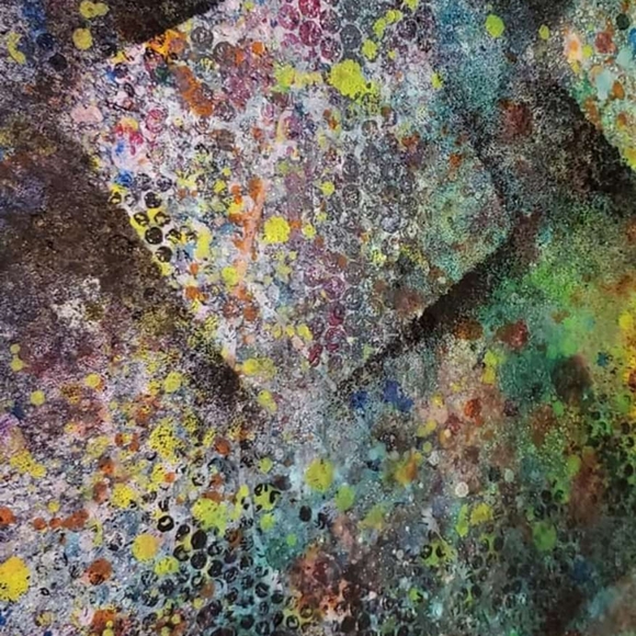 HANDCRAFTED Painting Abstract Artwork HANDPAINTED HANDMADE Wall Art Decor - Picture 4 of 16